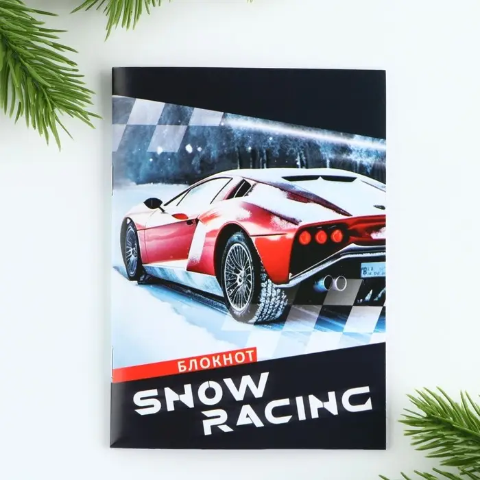 Блокнот детский, А6, 16 листов, Snow racing