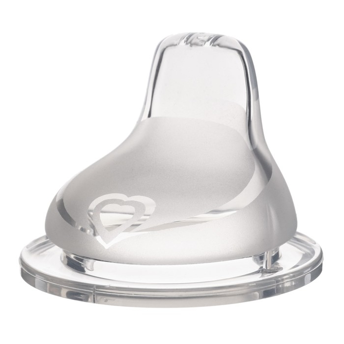 Соска для поильника M&B, мягкий носик, от 9 мес., антиколиковая, широкое горло Ø50 мм., быстрый поток