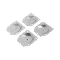 Крепления для мебельных ножек CAPPIO, 100&times;100 мм с закладной гайкой М8, угол14*, 4 шт.