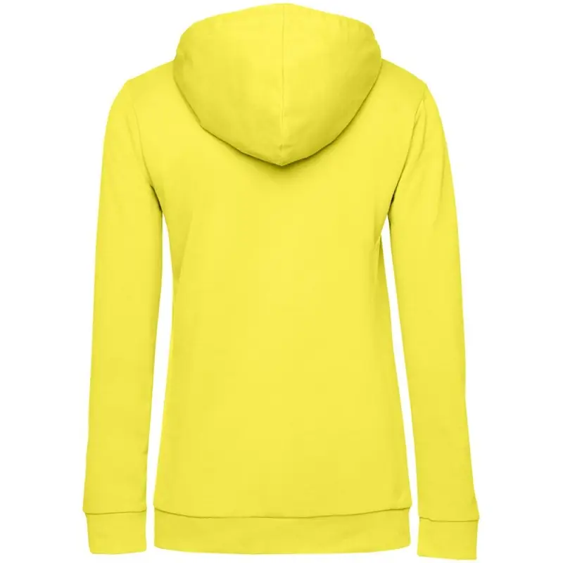 Толстовка с капюшоном женская Hoodie, желтая, размер XS