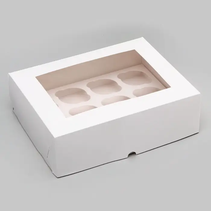 Коробка для 12 капкейков с окном, 32.5&times;25.5&times;10 см