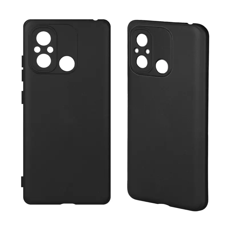 Чехол Xiaomi Redmi 12C 4G TPU матовый черный Чехол Xiaomi Redmi 12C 4G TPU матовый черный