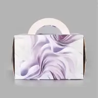Коробка под бенто-торт с окном For you, 15,5 х 15,5 х 10 см