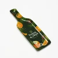 Блюдо сервировочное новогоднее &laquo;Тепла и уюта&raquo;, 12&times;35 см, стекло