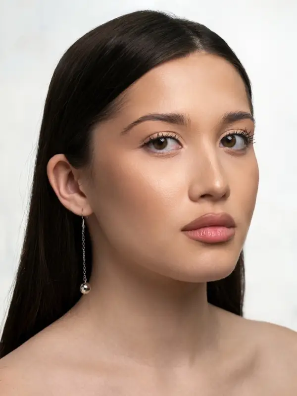 Серьги висячие &laquo;Диско-шар&raquo;, цвет серебро, 6.3 см