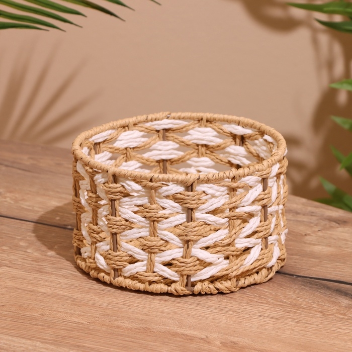 Набор плетёных корзин, 3 шт, 23х19х15 см Набор плетёных корзин, 3 шт, 23х19х15 см