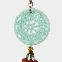 Брелок "Ловец снов" 19 см, цв. голубой Брелок "Ловец снов" 19 см, цв. голубой