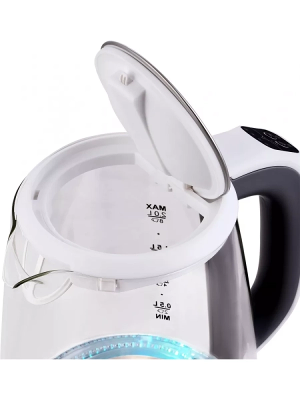 Чайник HYK-G8880 2л. 2200Вт серый-серебристый