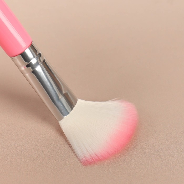 Набор кистей для макияжа «Нежность», 5 предметов, цвет розовый Набор кистей для макияжа «Нежность», 5 предметов, цвет розовый