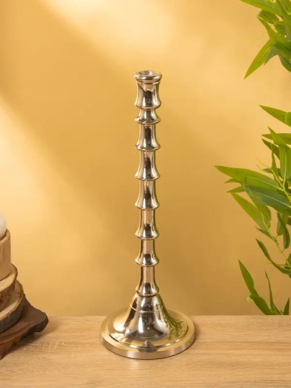 Подсвечник "Весенняя капель" алюминий 38 см