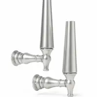 Крючок - держатель для штор CAPPIO KS053, алюминий, цвет хром, 2 шт.