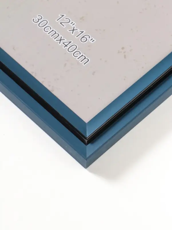 Фоторамка пластик 30х40 см "Остин" иссиня-чёрный 44,2х34,2х1,5 см