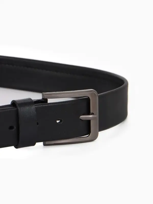 Ремень мужской &laquo;Великан&raquo; для полных, ширина 3.8 см, винт, пряжка металл, чёрный