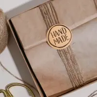 Наклейки для бизнеса Hand made, 4×4 см, 50 шт.
