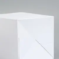 Пакет - переноска для цветов, с белым картонным основанием, 14&times;14&times;20&times;87&plusmn;5% см
