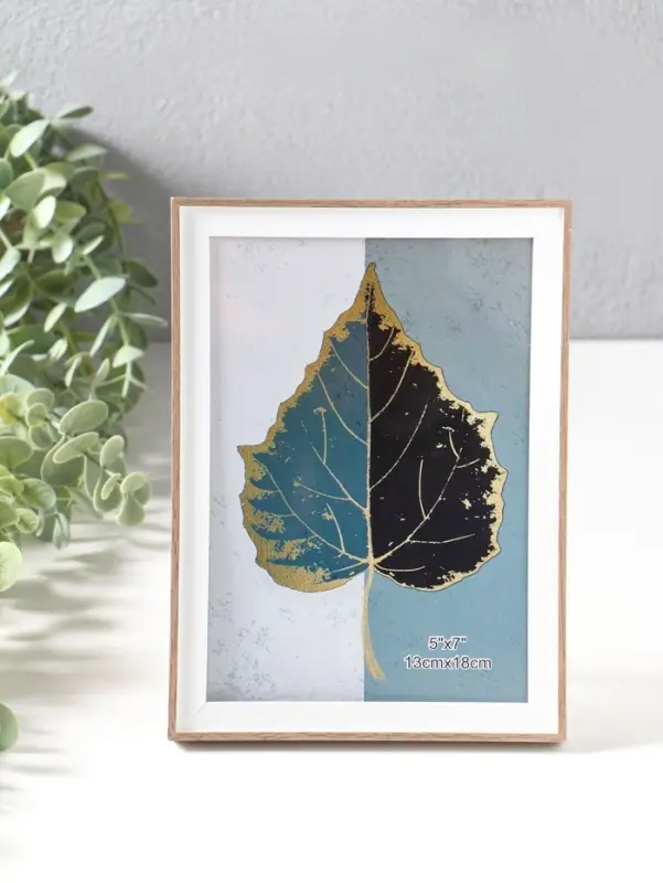 Фоторамка пластик 13х18 см "Современная классика" беж и белый 19х13,8х1,5 см