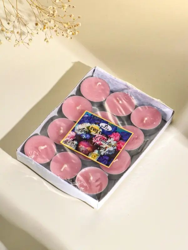 Набор ароматических чайных свечей 12 шт, d 37 мм, 15 гр, 4 часа горения, садовые цветы Набор ароматических чайных свечей 12 шт, d 37 мм, 15 гр, 4 часа горения, садовые цветы