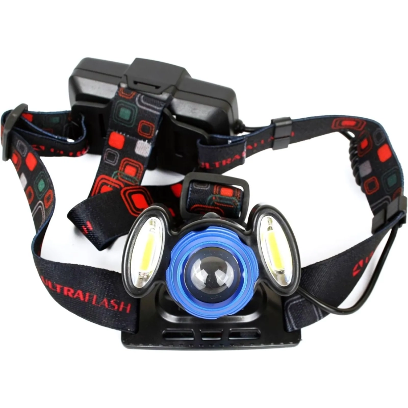 Фонарь налобный Ultraflash E1334 (акк.3,7В,3LED,4В