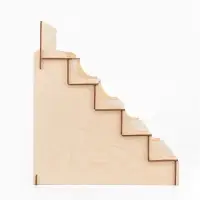 Горка 5 ступенек 37.5&times;26&times;30 см, толщина 3 мм, бежевая