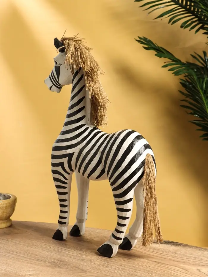 Сувенир «Зебра», 30×10×45 см, дерево, чёрно-белый Сувенир «Зебра», 30×10×45 см, дерево, чёрно-белый
