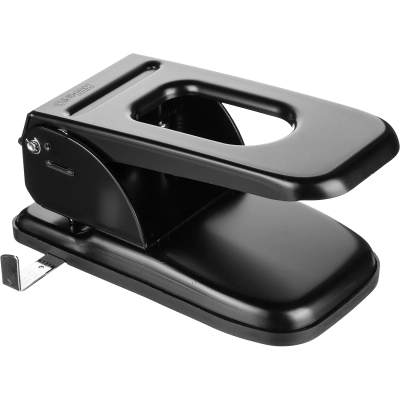 Дырокол Kw-Trio Heavy Duty 967 макс.70лист. металл черный отв.:2 с линейкой