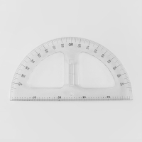 Транспортир портновский 180°, пластик