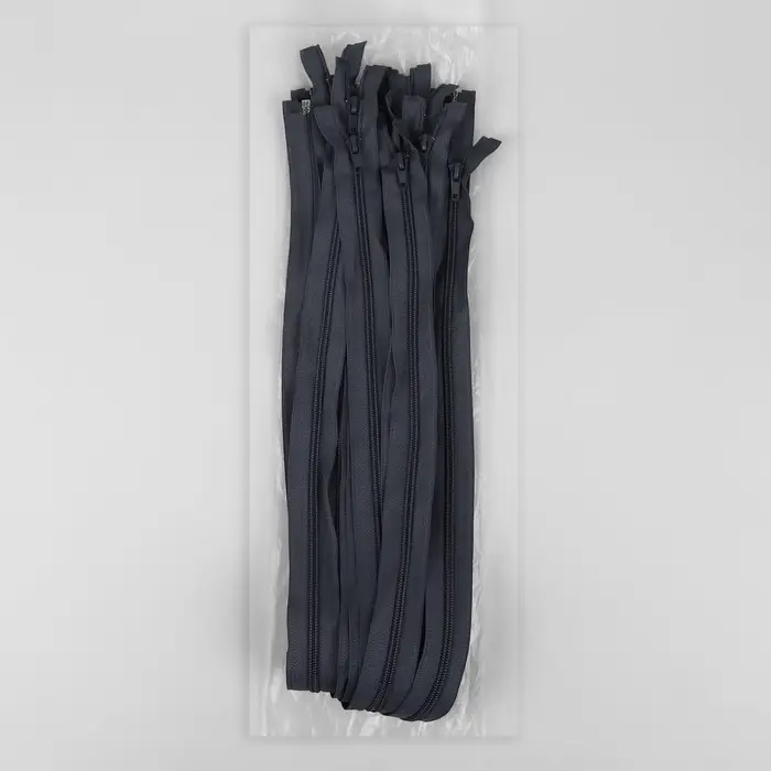 Молния «Спираль», №5, разъёмная, замок автомат, 80 см, тёмно-серая