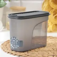 Ёмкость для сыпучих продуктов IDEA &laquo;Бест&raquo;, 1.5 л, 9.5&times;19&times;14 см, пластик, серая