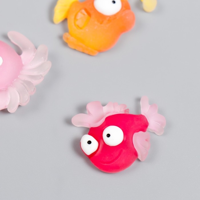 Декор для творчества пластик Декор для творчества пластик "Аквариумные рыбки с большими глазами" набор 10 шт 2,5х2 см