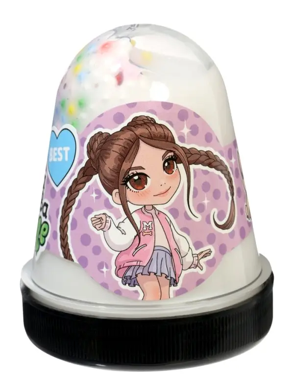 Слайм "Милана Хаметова белый капсула", 130 г. Slime SLM313