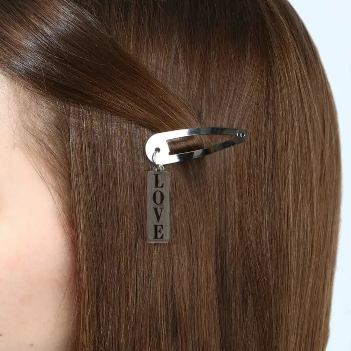 Заколка для волос «Love», 5 х 1,2 х 0,5 см Заколка для волос «Love», 5 х 1,2 х 0,5 см