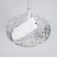 Светодиодный куст &laquo;Кристаллы&raquo; 45&times;30&times;3 см, 20 LED, постоянное свечение, от батареек CR2032&times;2 (в комплекте), свечение тёплое белое