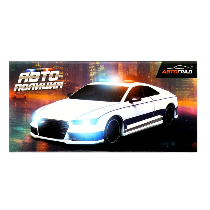 Машина металлическая «Полиция», масштаб 1:50, инерция, МИКС Машина металлическая «Полиция», масштаб 1:50, инерция, МИКС