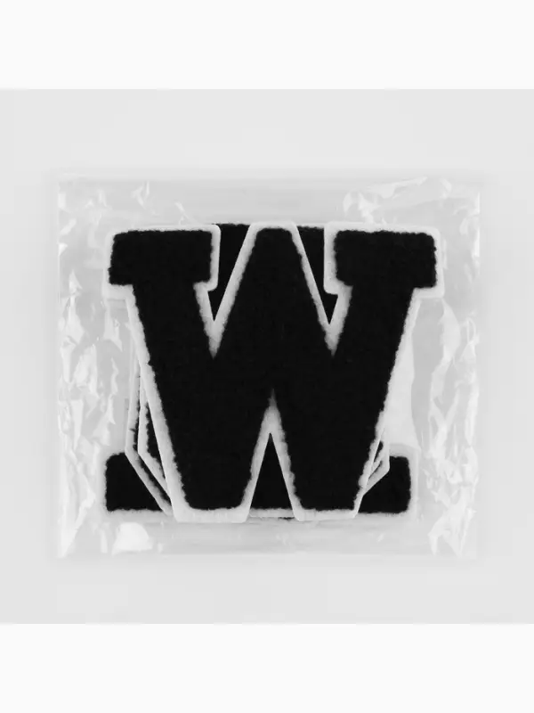 Термоаппликация MOSCOW, 8×6 см - размер буквы, набор 6 шт., чёрная Термоаппликация MOSCOW, 8×6 см - размер буквы, набор 6 шт., чёрная