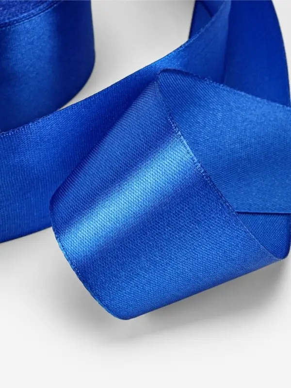 Лента атласная, 40 мм, 23&plusmn;1 м, синяя №40