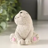 Фигурка гипс &laquo;Кролик сидит&raquo;, 7&times;5&times;6.5 см, серый