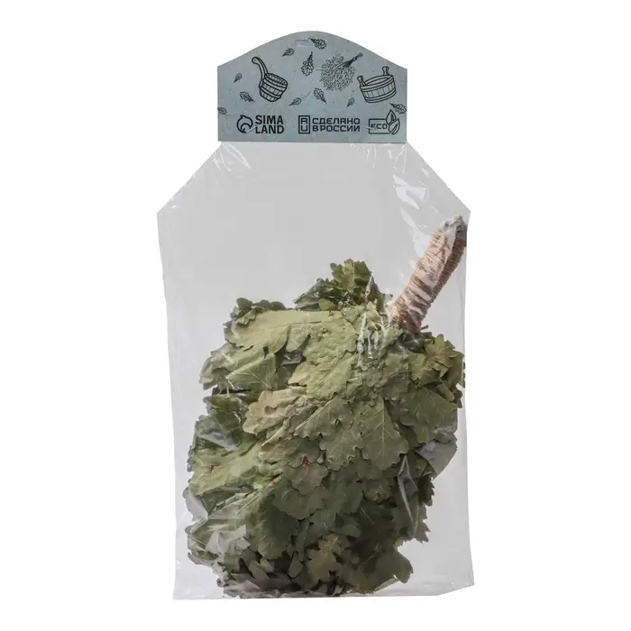 Веник для бани &laquo;Элитный&raquo;, дубовый, 55 см, с обмотанной ручкой, &laquo;Добропаровъ&raquo;