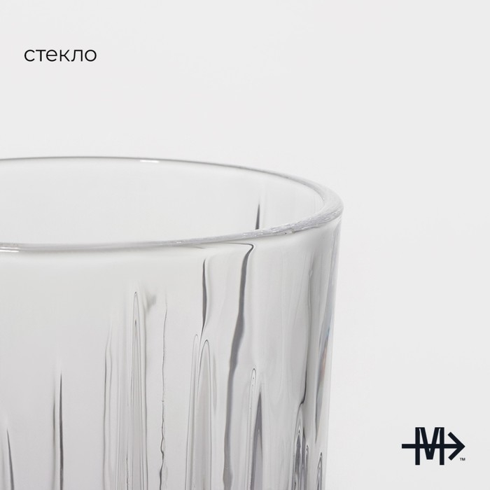 Набор стаканов Magistro «Богема. Полоса», 310 мл, 8,3×7,7×9 см, 6 шт Набор стаканов Magistro «Богема. Полоса», 310 мл, 8,3×7,7×9 см, 6 шт