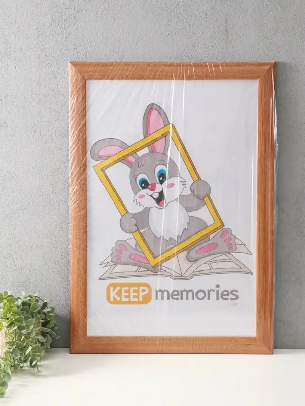 Фоторамка для фото 40х60 см "Luxe Elegance" пластик, бежевый, (пластик экран)