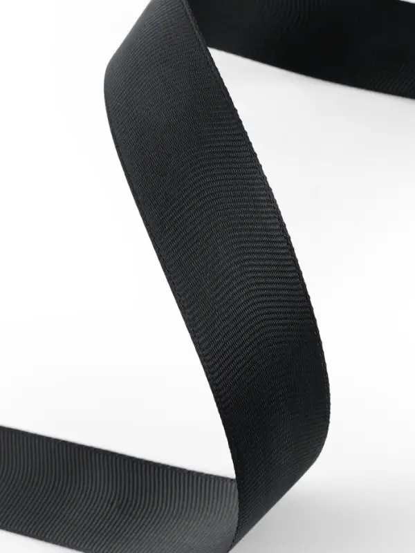 Лента репсовая, 25 мм, 23&plusmn;1 м, чёрная №39