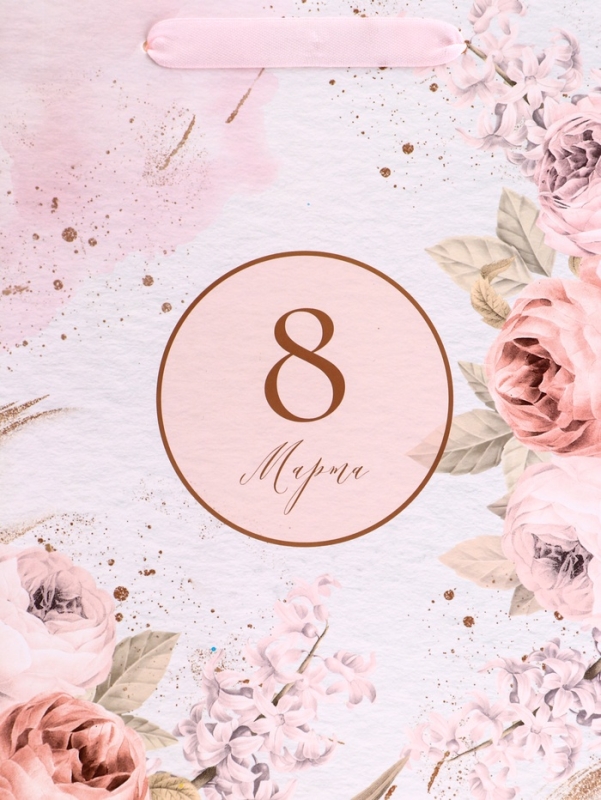 Пакет подарочный вертикальный «Нежность»,   ML 23 × 27 × 11.5 см