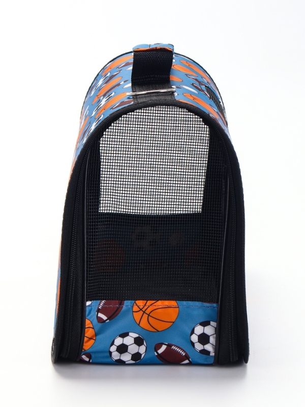 Сумка - переноска для животных Сумка - переноска для животных "Спорт", размер S, 37,5 х 17 х 22 см, голубая