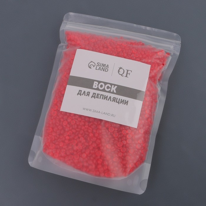 Воск для депиляции, плёночный, в гранулах, 500 гр, цвет красный Воск для депиляции, плёночный, в гранулах, 500 гр, цвет красный