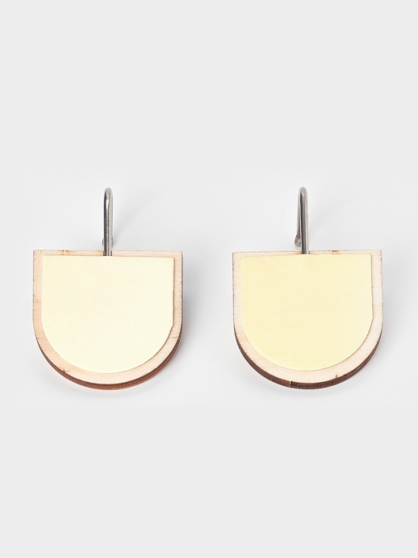 Набор самоклеящихся деревяных крючков Набор самоклеящихся деревяных крючков "Wooden animals ", 2 шт 7,8х2,7х5,1 см