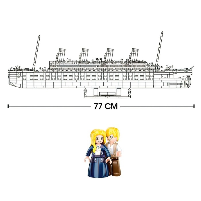 Конструктор Модельки «Титаник», масштаб 1:350, 2401 деталь Конструктор Модельки «Титаник», масштаб 1:350, 2401 деталь