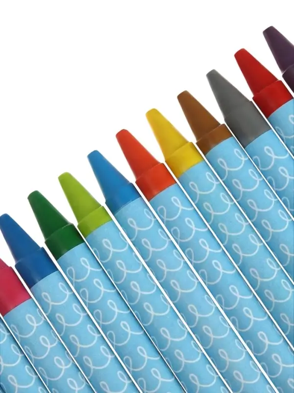 Карандаши восковые 18 цветов, 78&times;8 мм, Calligrata, в картонной коробке