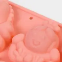 Форма для шоколада Доляна &laquo;Волшебство. Пони&raquo;, силикон, 23&times;16.5&times;2 см, 14 ячеек, розовая