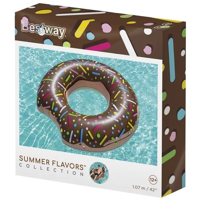Круг для плавания Bestway &laquo;Пончик&raquo;, надувной, d=107 см, от 12 лет, МИКС, 36118