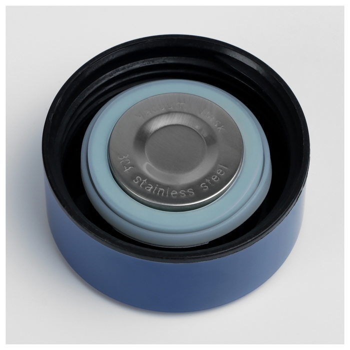 Термос с термометром РОСКОСМОС х ONLYTOP, 500 мл, цвет синий Термос с термометром РОСКОСМОС х ONLYTOP, 500 мл, цвет синий