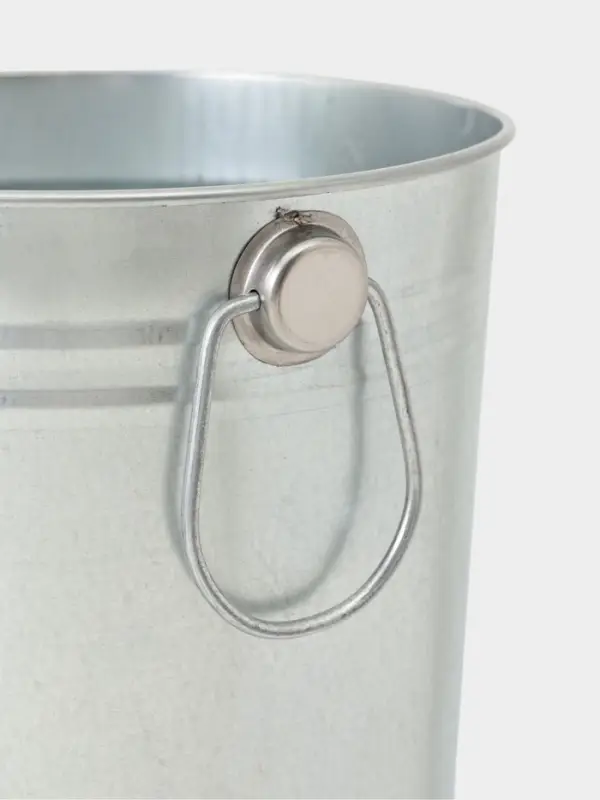 Вазон оцинкованный с ручками, 9 л, d=21 см, h=40 см, ГОСТ